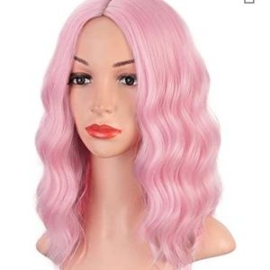 New, still in package - Pink Wavy Women's Wig 14"